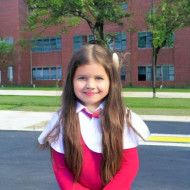 Girl going to School