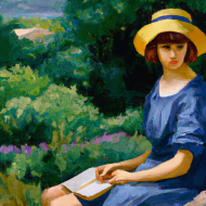 Girl with book