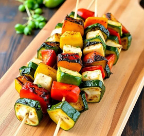 Grilled vegetable skewers