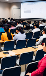 GROUP OF STUDENTS ATTENDING SEMINAR