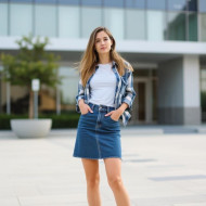 Just a girl who loves jeans skirts