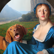 Lady with a dog