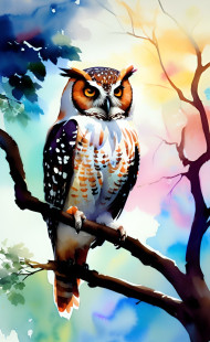 owl painting