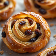 Raisin danish pastry