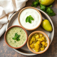 Raitha , Mint /Coriander chutney / Green Mango pickle