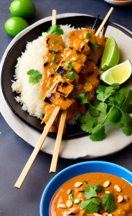 SATAY WITH PEANUT SAUCE