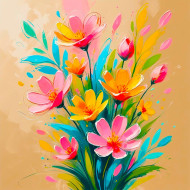 Spring Flowers Illustration