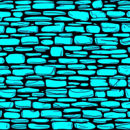 Stone Wall  design Line Drawing