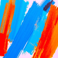 The dance of the brush, the creation of art
