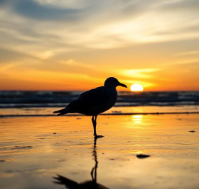 Tiny footprints on the sand,.....