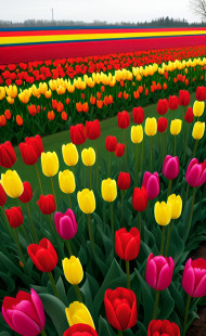 TULIP FIELD,NETHERLANDS