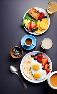 Virtual healthy breakfast