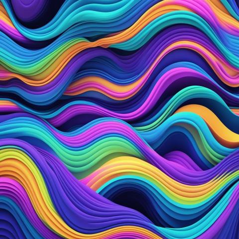Abstract, wavy patterns