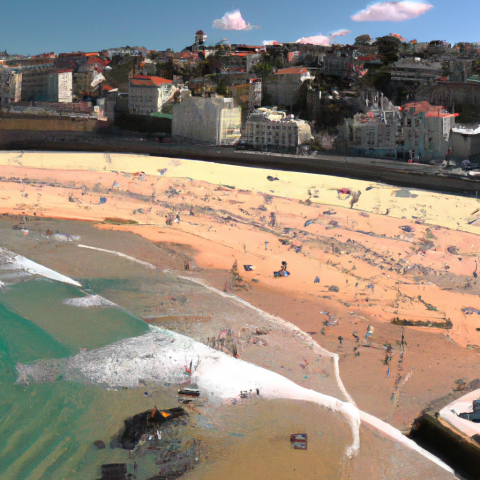 Bondi beach from above