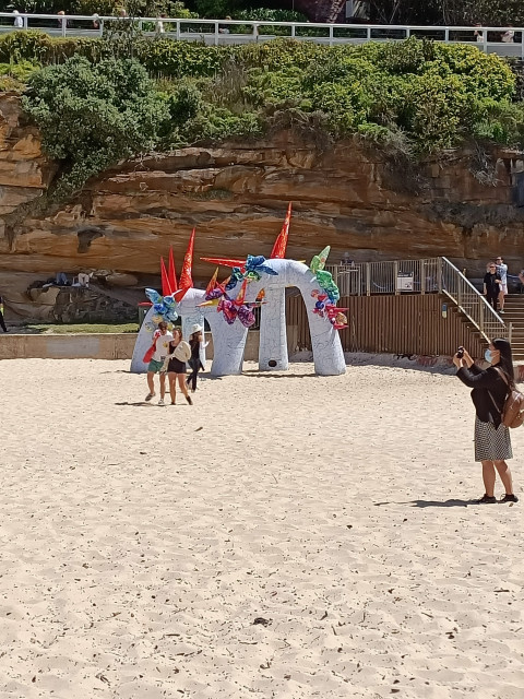 art exhibition visitors