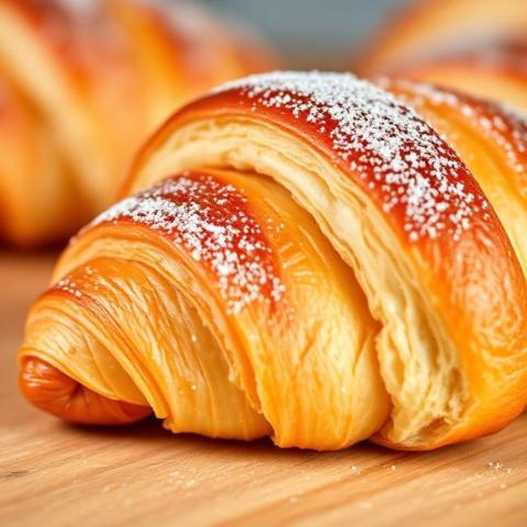 Morning essentials: Coffee and Croissants