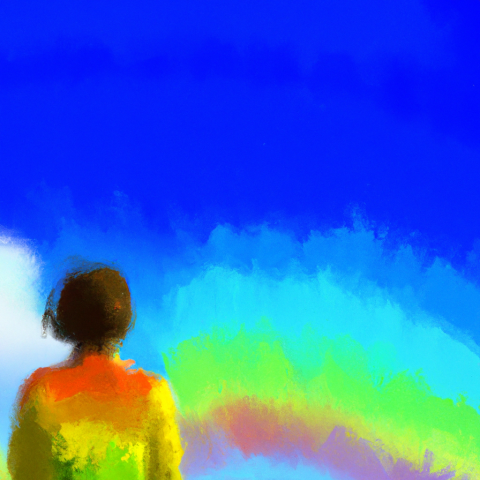 Happiness isâ€¦. seeing a rainbow