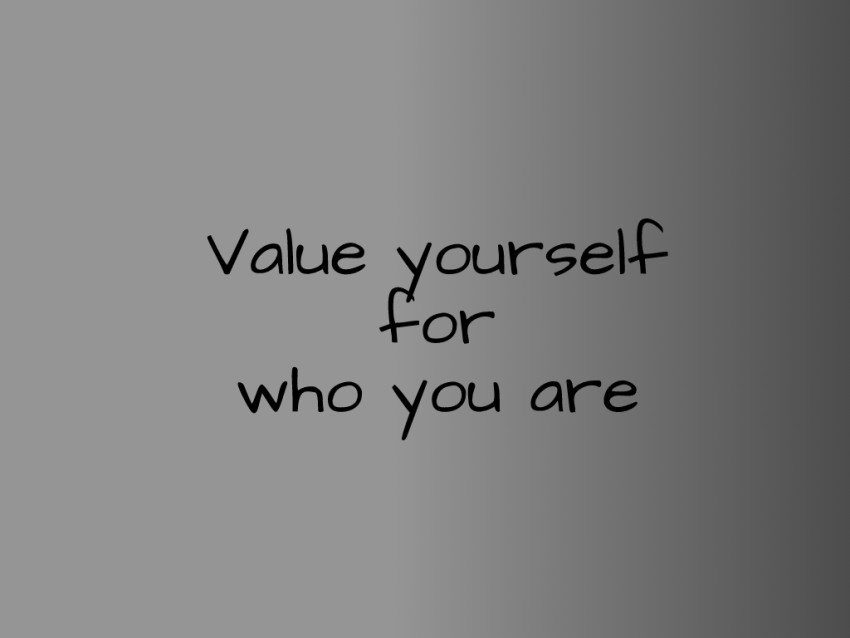 value yourself