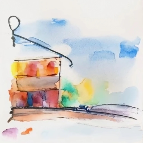 water colour painting