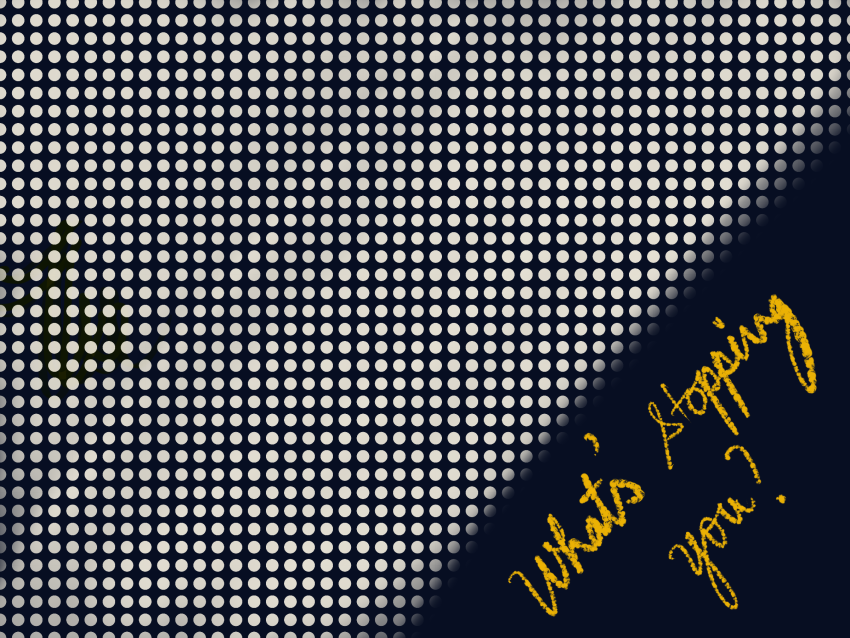 Whatâ€™s stopping you?